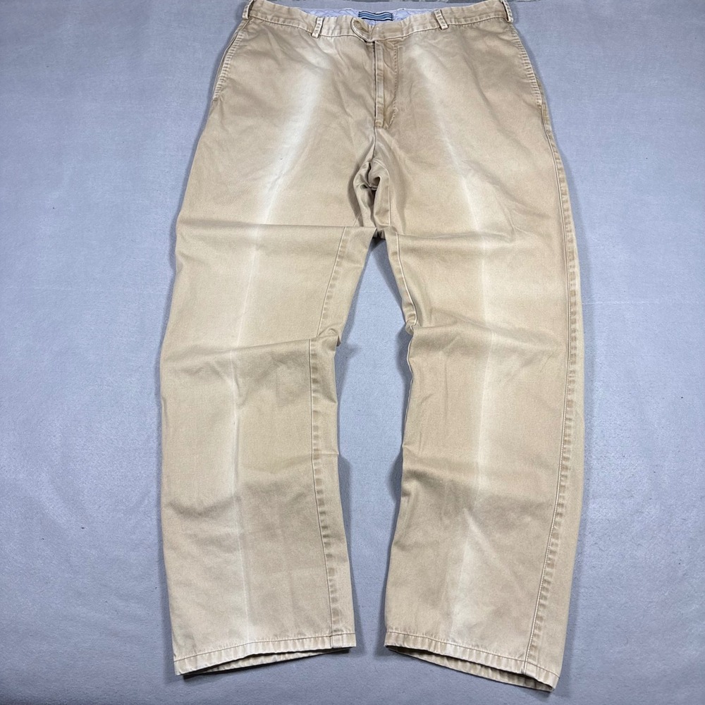 Peter Millar Mens 36 Khaki Pima Cotton Chino Pants Straight Leg MC00B84